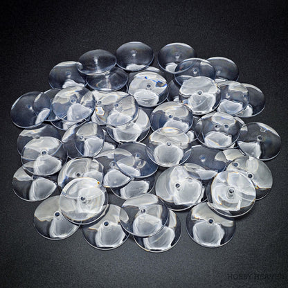 32mm Round Flying Clear Plastic Base