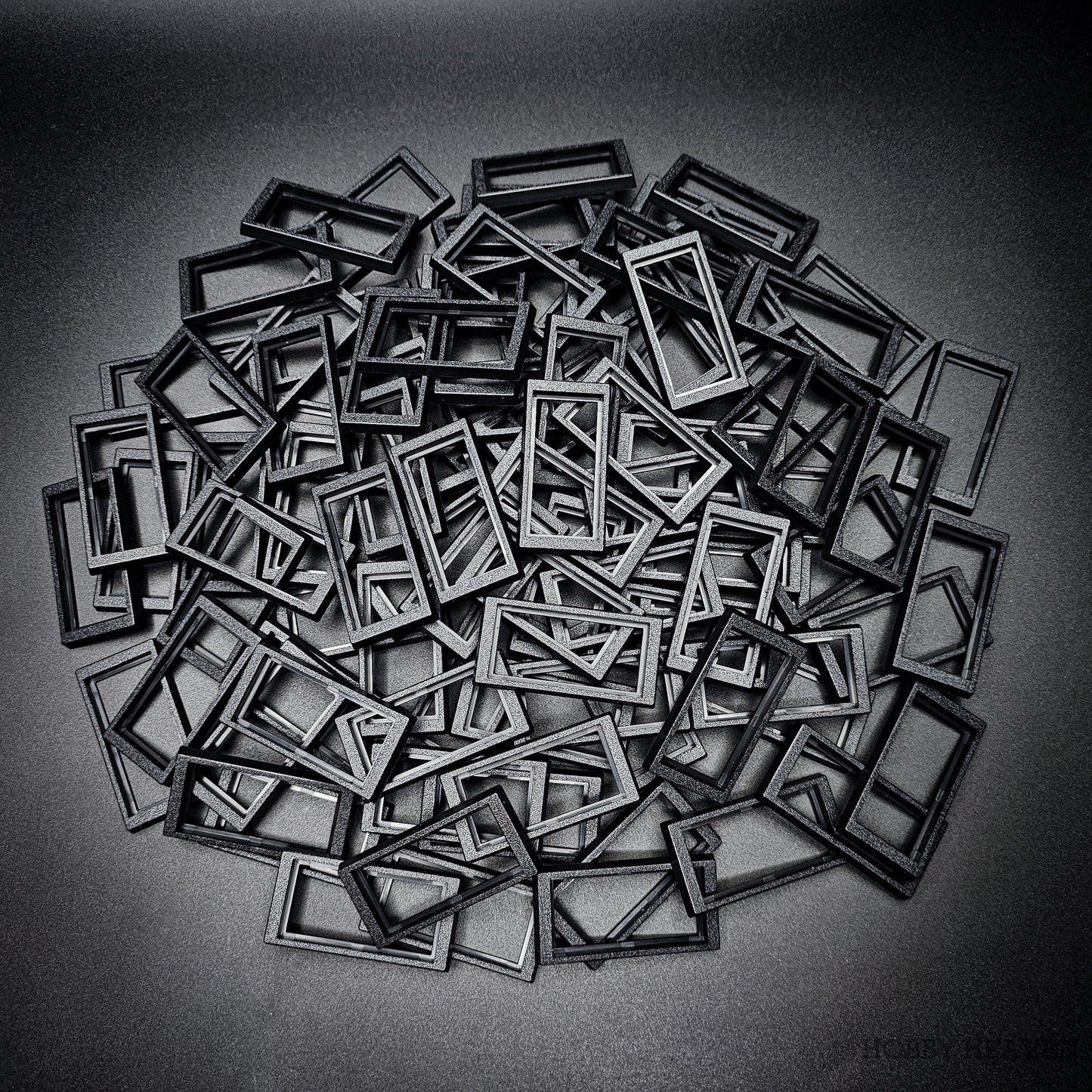 50x24mm to 60x30mm Rectangle Bases Converters ABS Plastic