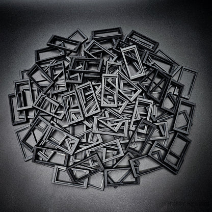 50x24mm to 60x30mm Rectangle Bases Converters ABS Plastic