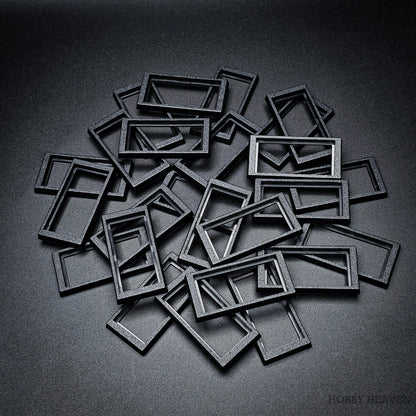 50x24mm to 60x30mm Rectangle Bases Converters ABS Plastic