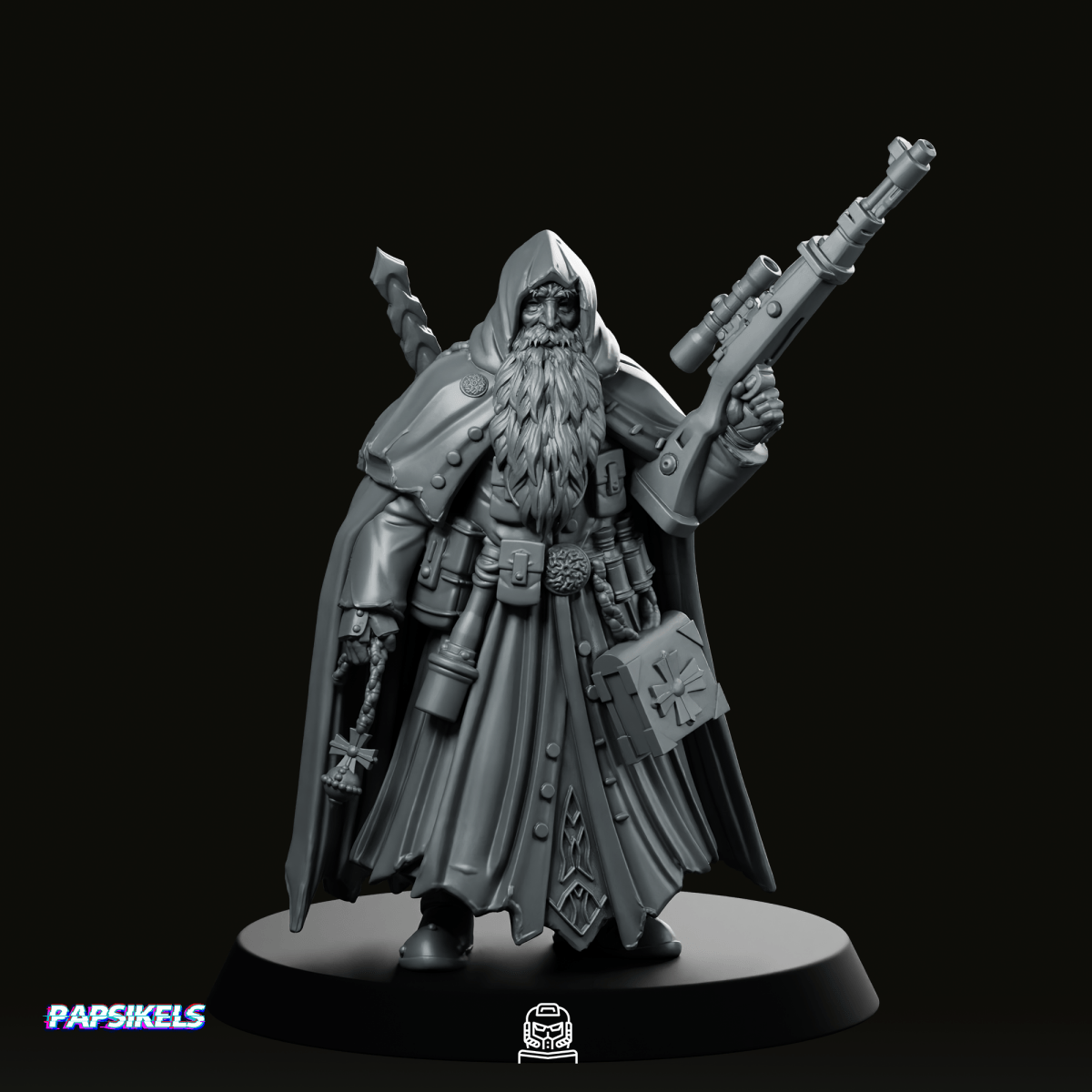Trench Soldier Quiapo Sniper Priest 2 Miniature