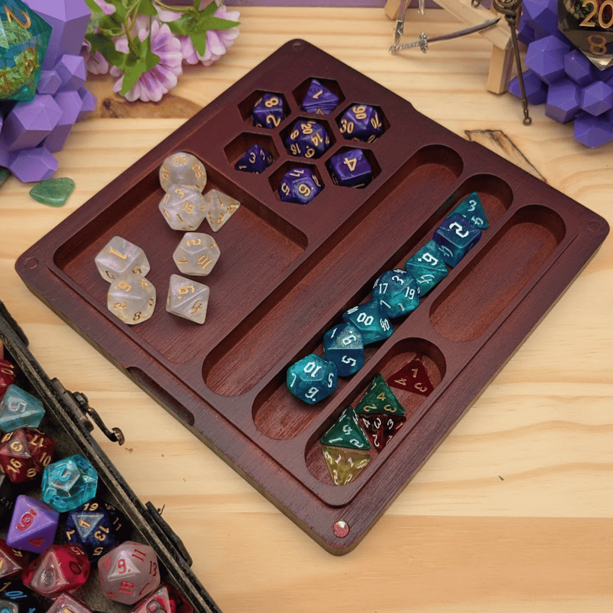 Wooden Dice Box