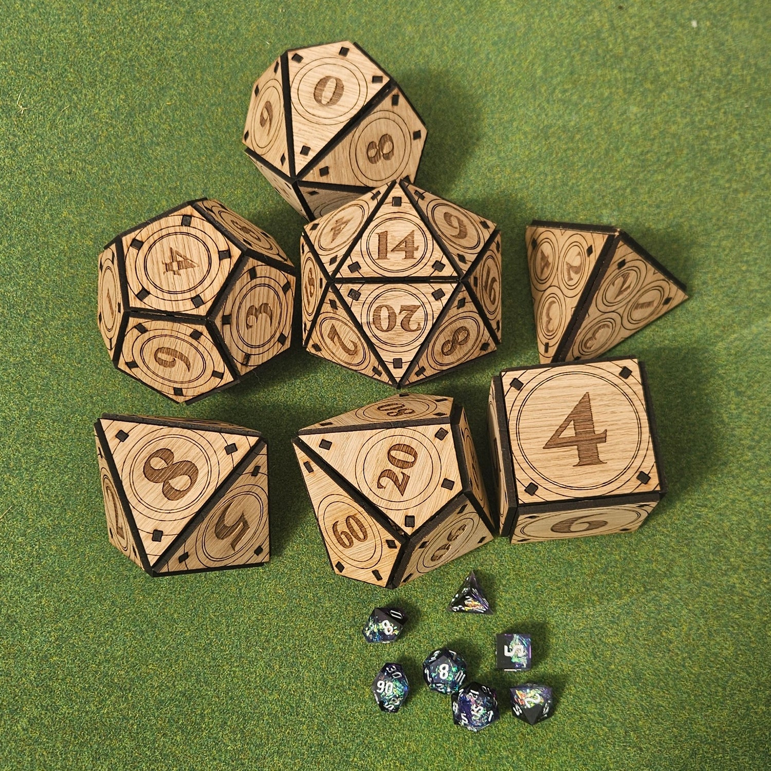 Wooden Dice Set