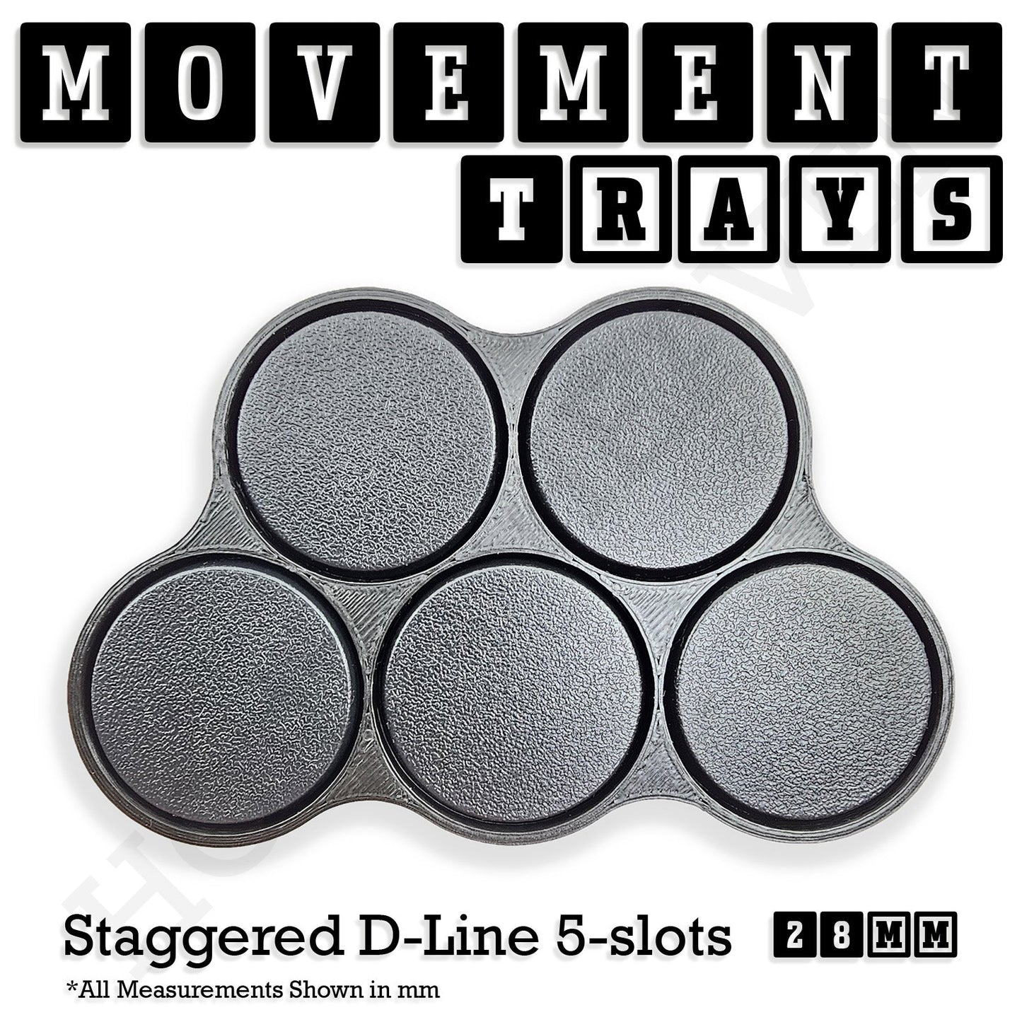 28mm Movement Trays for Tabletop Games | Wargaming | Full Range