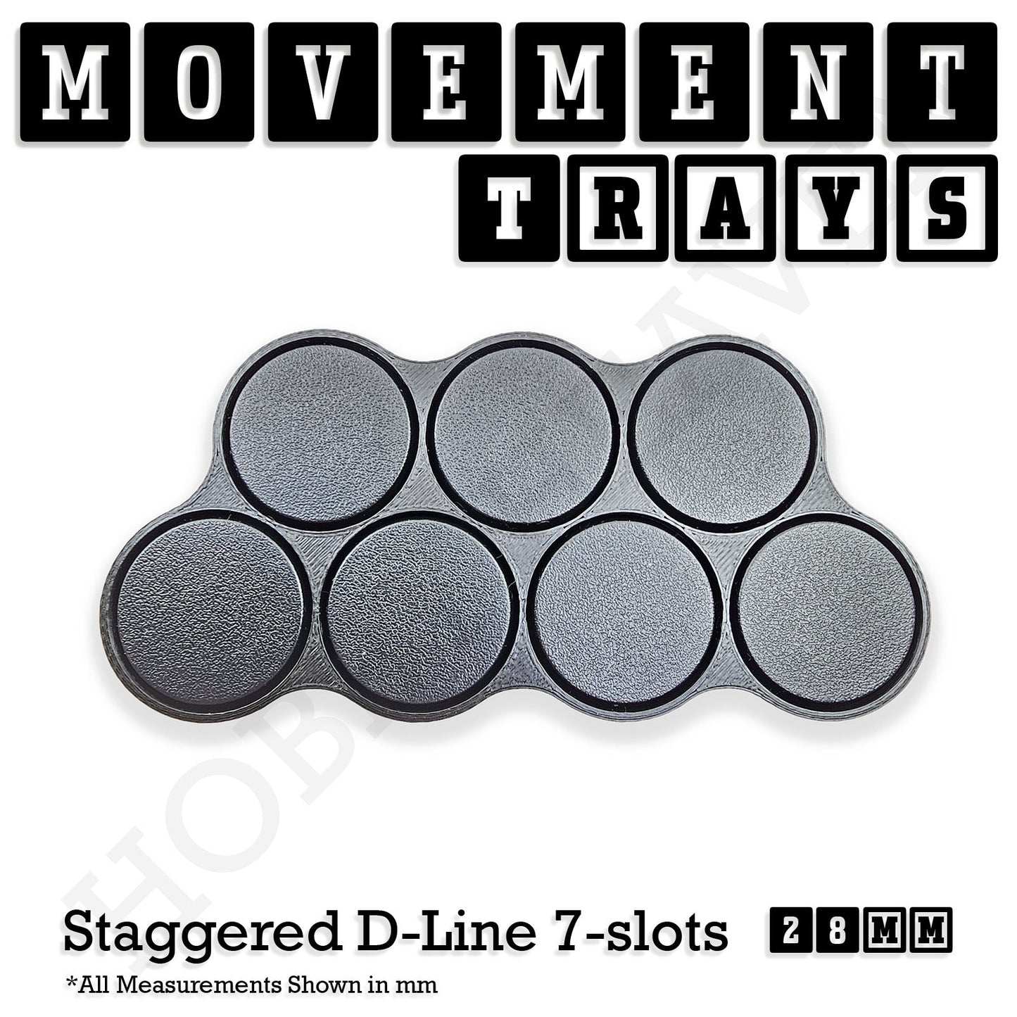 28mm Movement Trays for Tabletop Games | Wargaming | Full Range
