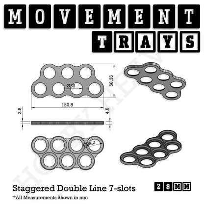 28mm Movement Trays for Tabletop Games | Wargaming | Full Range