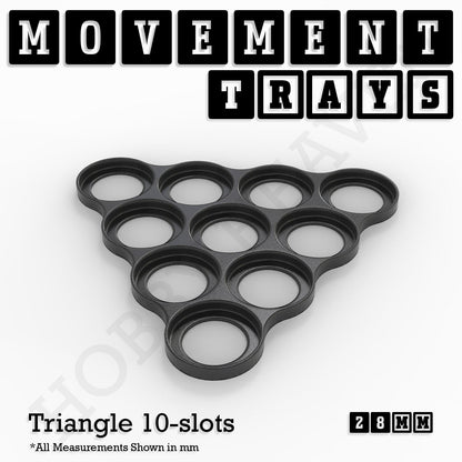 28mm Movement Trays for Tabletop Games | Wargaming | Full Range
