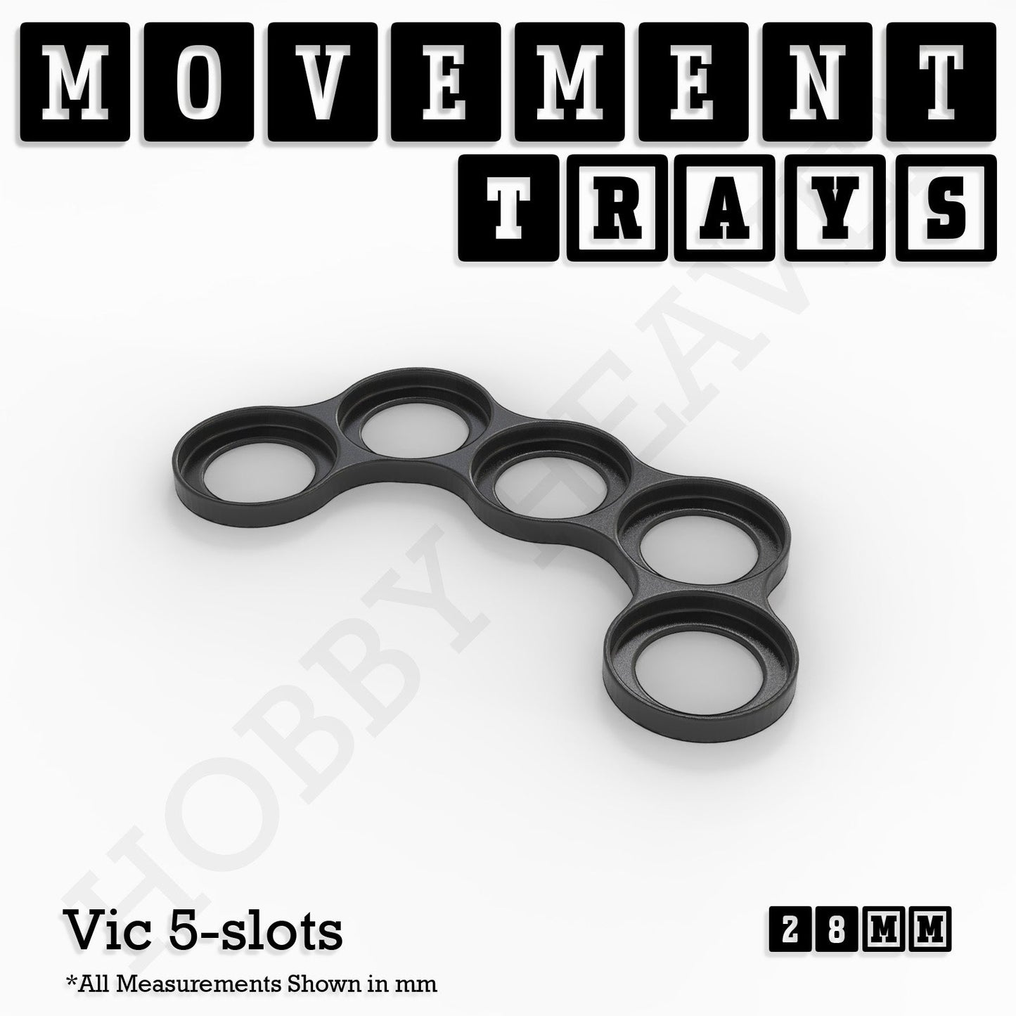 28mm Movement Trays for Tabletop Games | Wargaming | Full Range