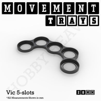 28mm Movement Trays for Tabletop Games | Wargaming | Full Range