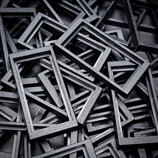 50x24mm to 60x30mm Rectangle Bases Converters ABS Plastic