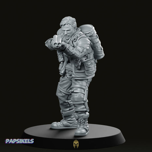 Wasteland Road Officer Sam Hardy Miniature